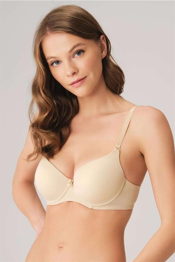 Scarlest Balenli Destekli Dolgulu Askıları Çıkabilen Günlük Klasik T-Shirt Sütyeni