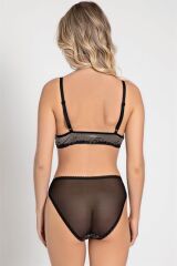 Scarlest Balensiz Desteksiz Dolgusuz Dantelli Bralet Sütyen ve Slip Takım