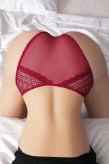 Scarlest Transparan Dantel Detaylı Bordo Külot