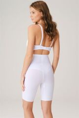 Scarlest Toparlayıcı Bel ve Bacak İnceltici Dikişli Uzun Paçalı Orta Bel Sıkı Şort Korse