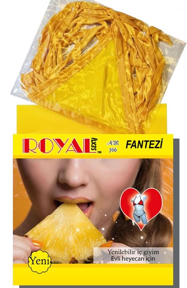 Scarlest Fantezi Tüketilebilen Yenilebilir Ananas Aromalı İç Çamaşırı Takımı